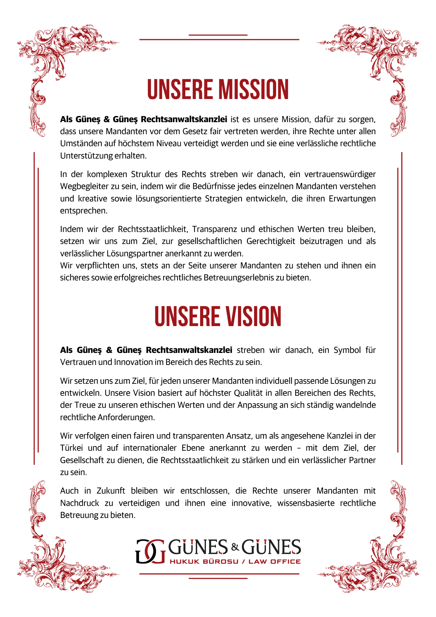 Unsere mission und vision